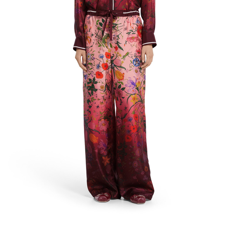 Printed silk pants 3