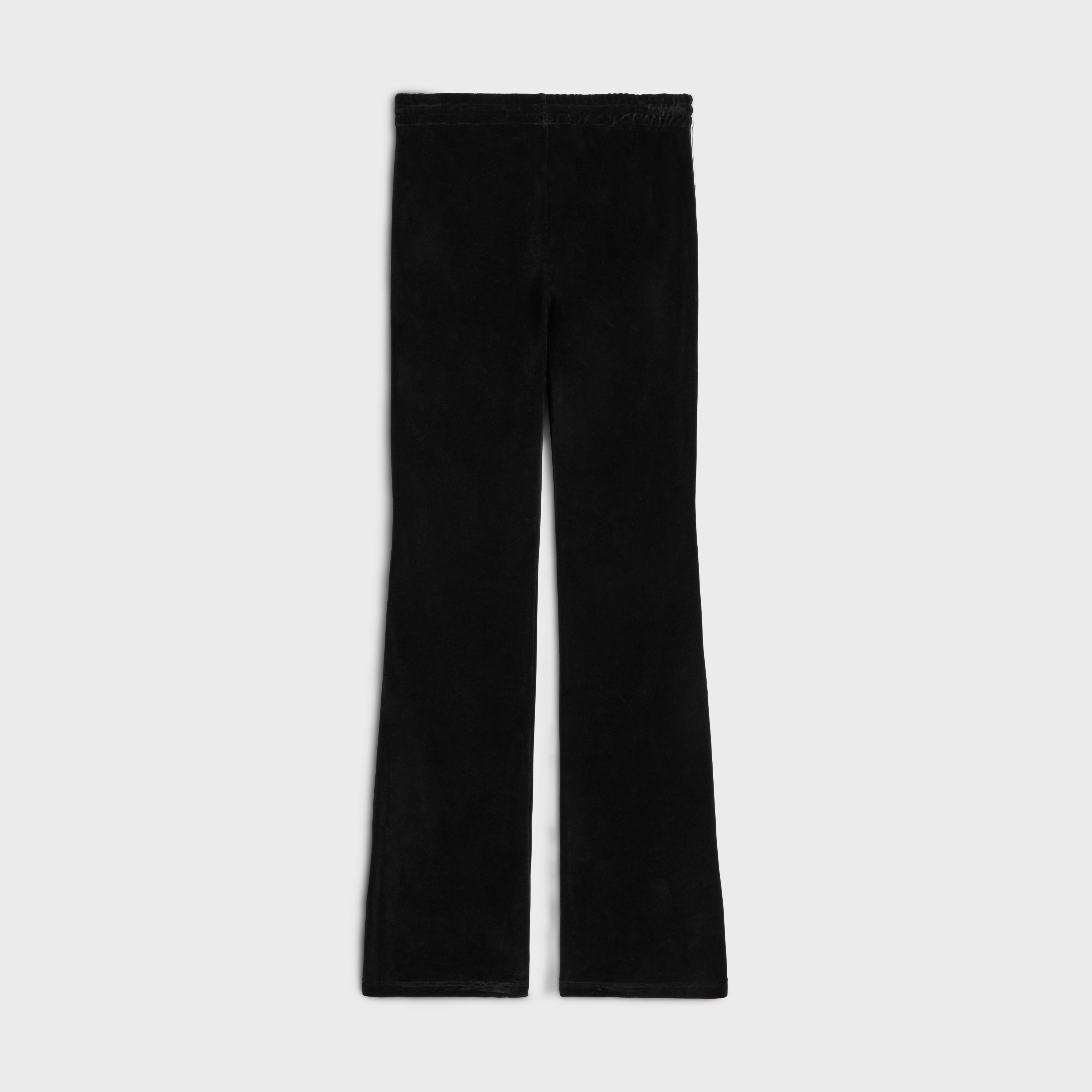 tracksuit pants in velvet jersey - 2