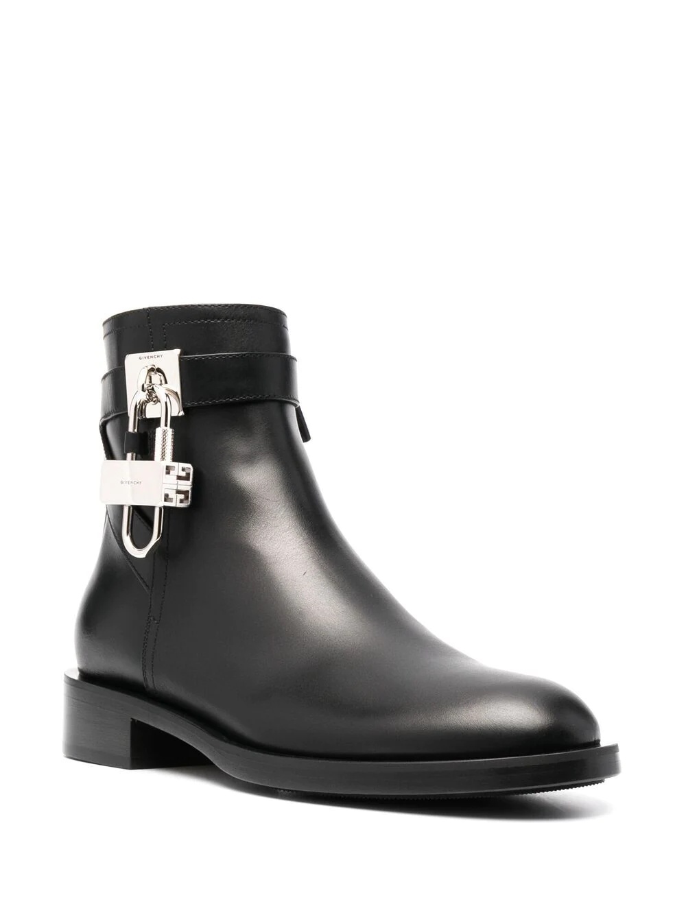 padlock-detail boots - 2