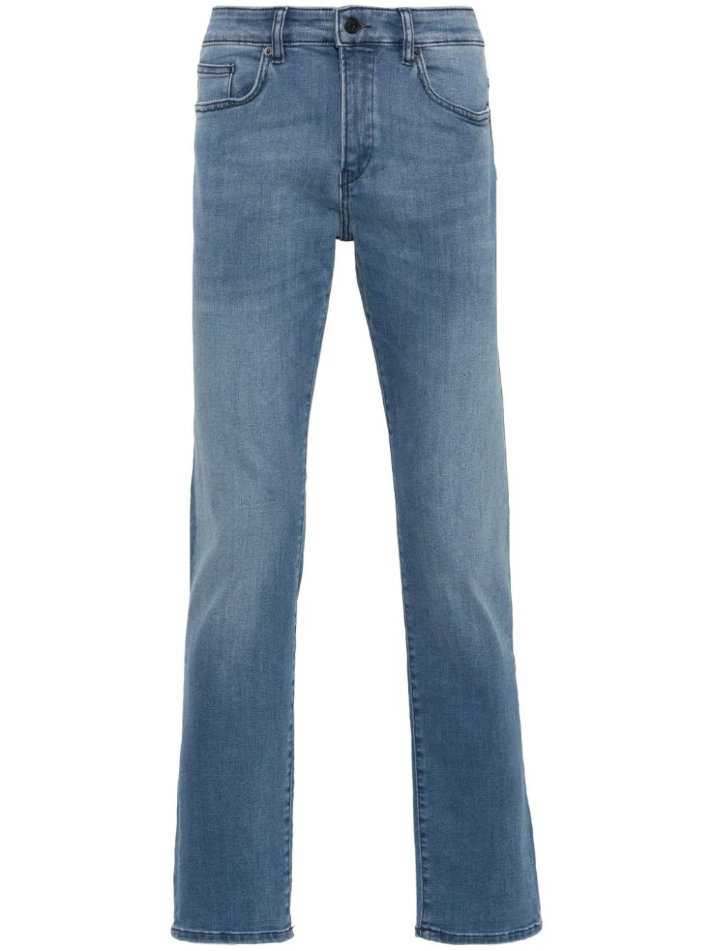 mid-rise straight-leg jeans - 1