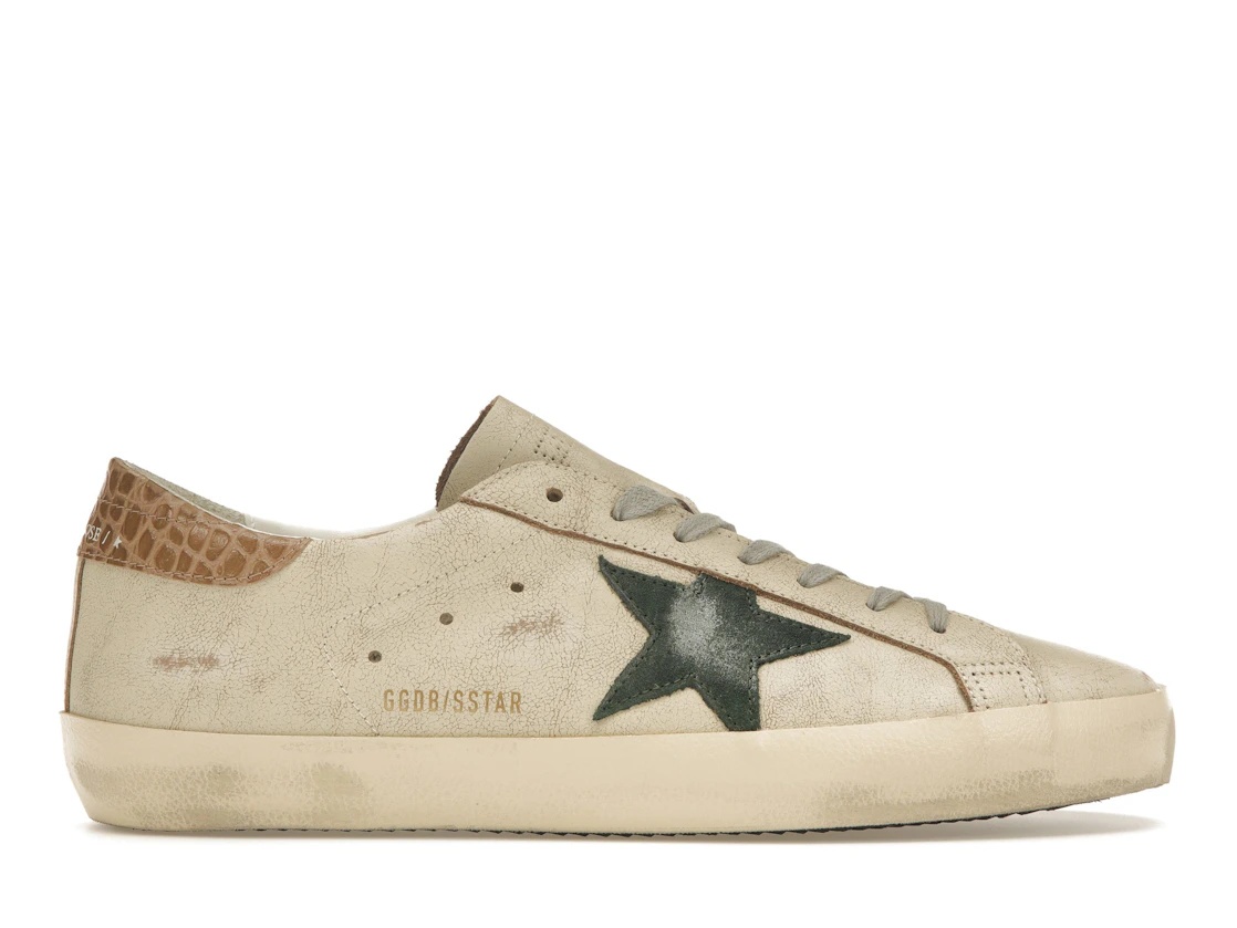 Golden Goose Super-Star Cream Green - 1