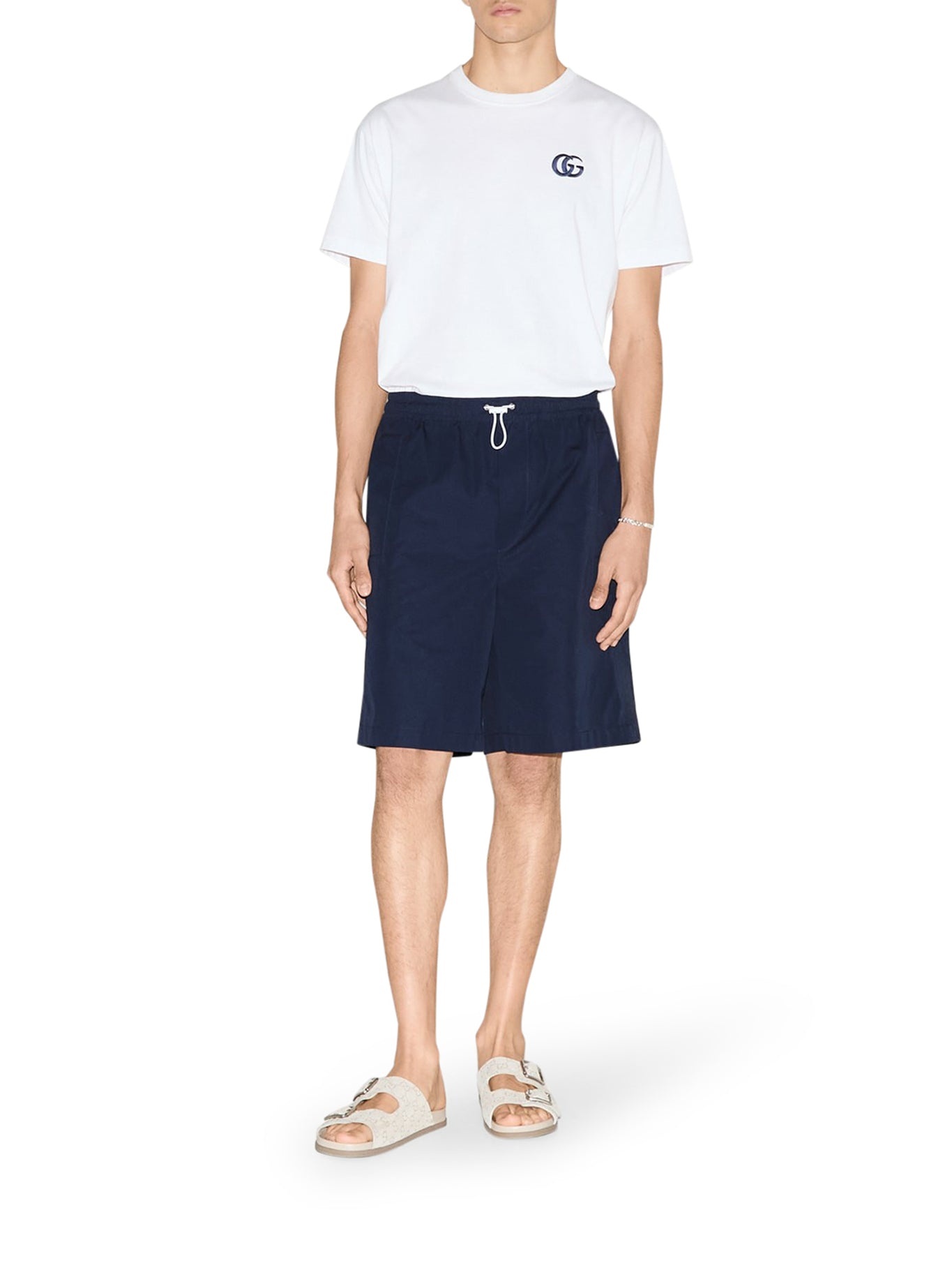 COTTON POPLIN SHORTS - 1