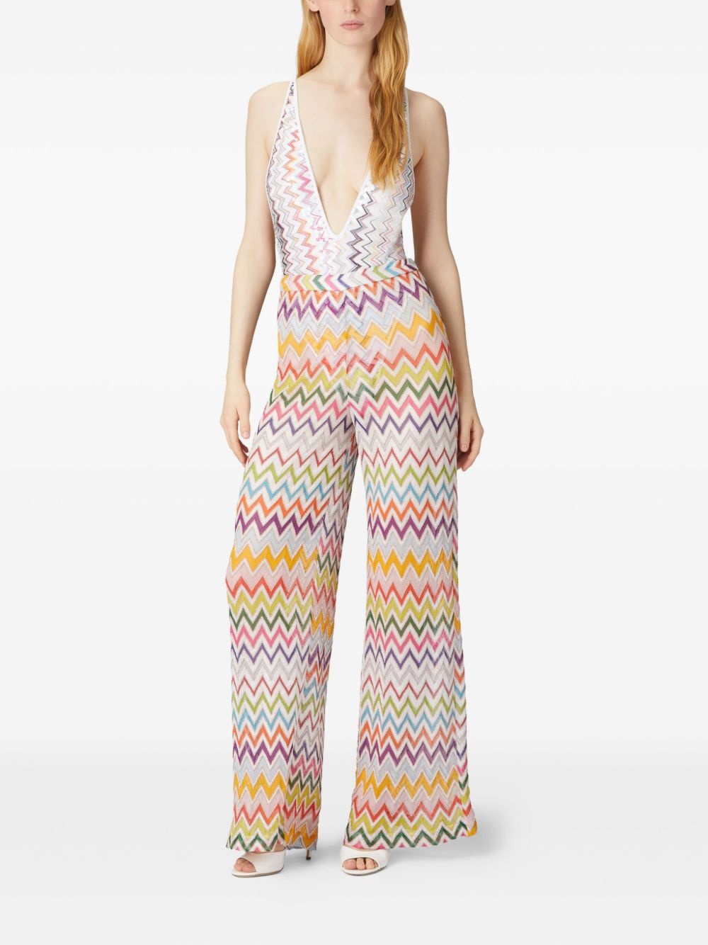 Zigzag-pattern trousers - 2