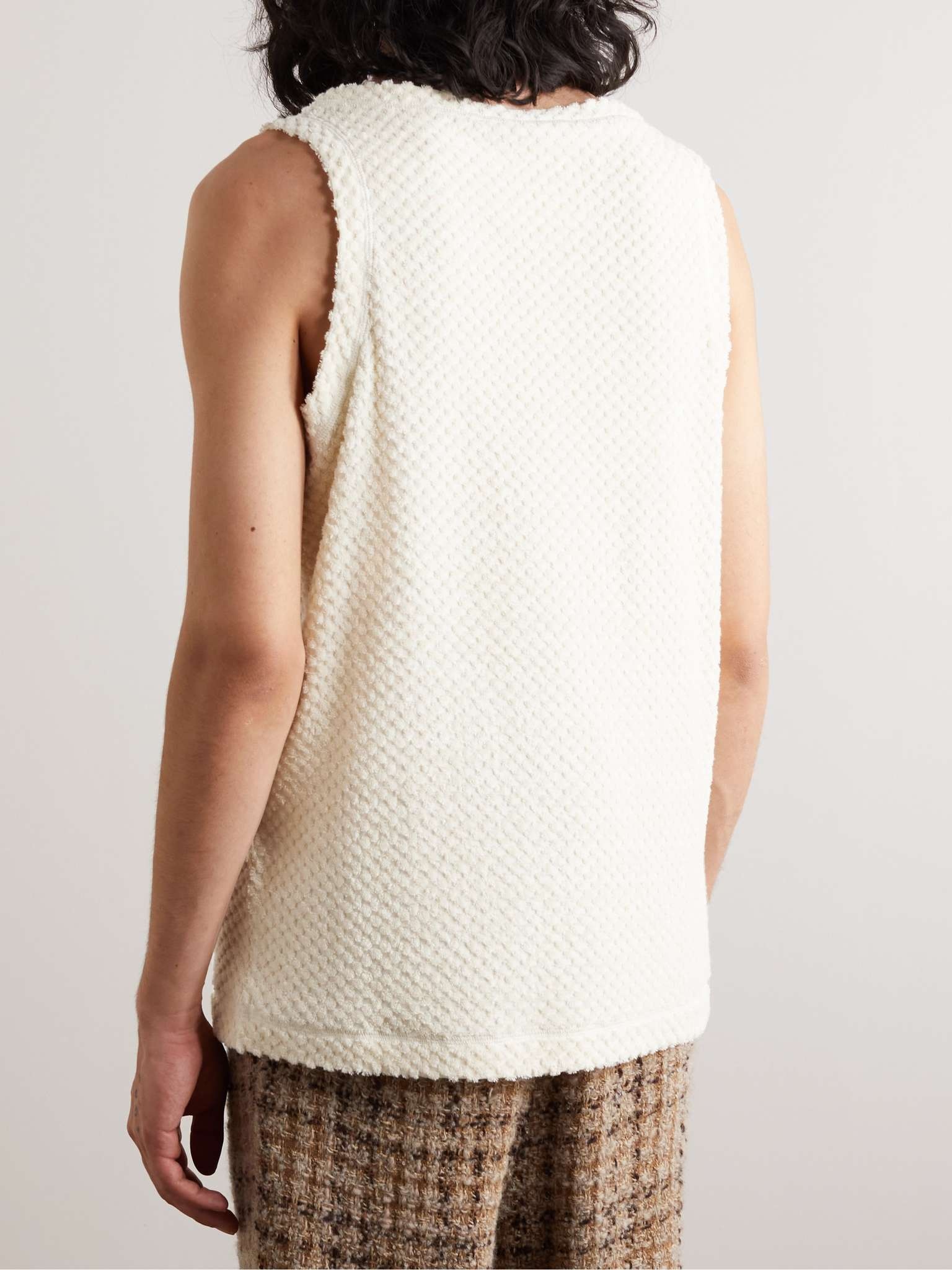 Cotton-Blend Terry Tank Top - 3