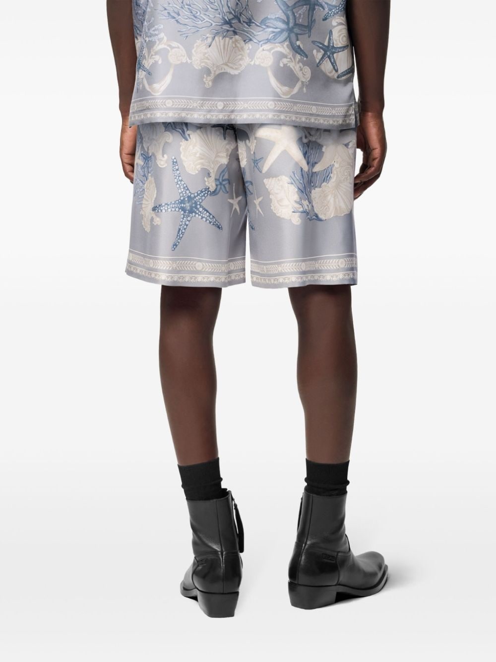 Barocco Sea cotton shorts - 4