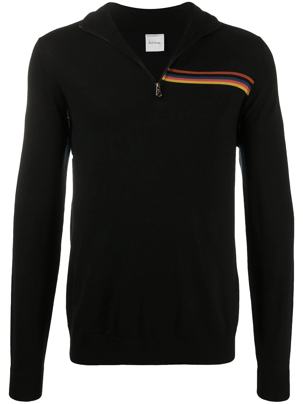 quarter-zip merino jumper - 1