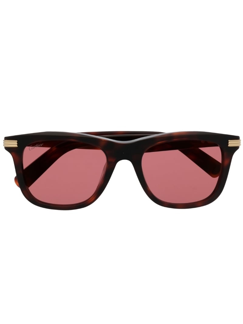 square-frame sunglasses - 1