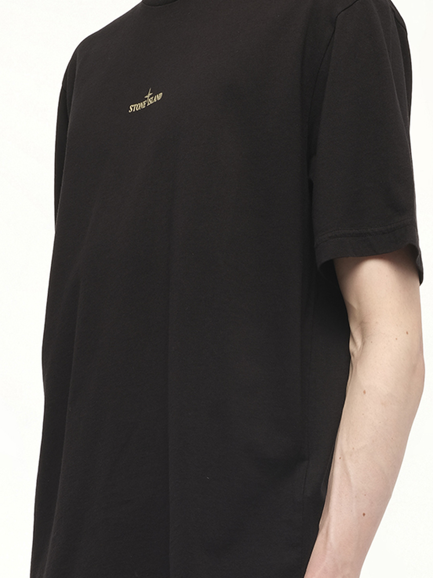 210003 Bleeding Numbers Compass S/S T-Shirt in Black - 3