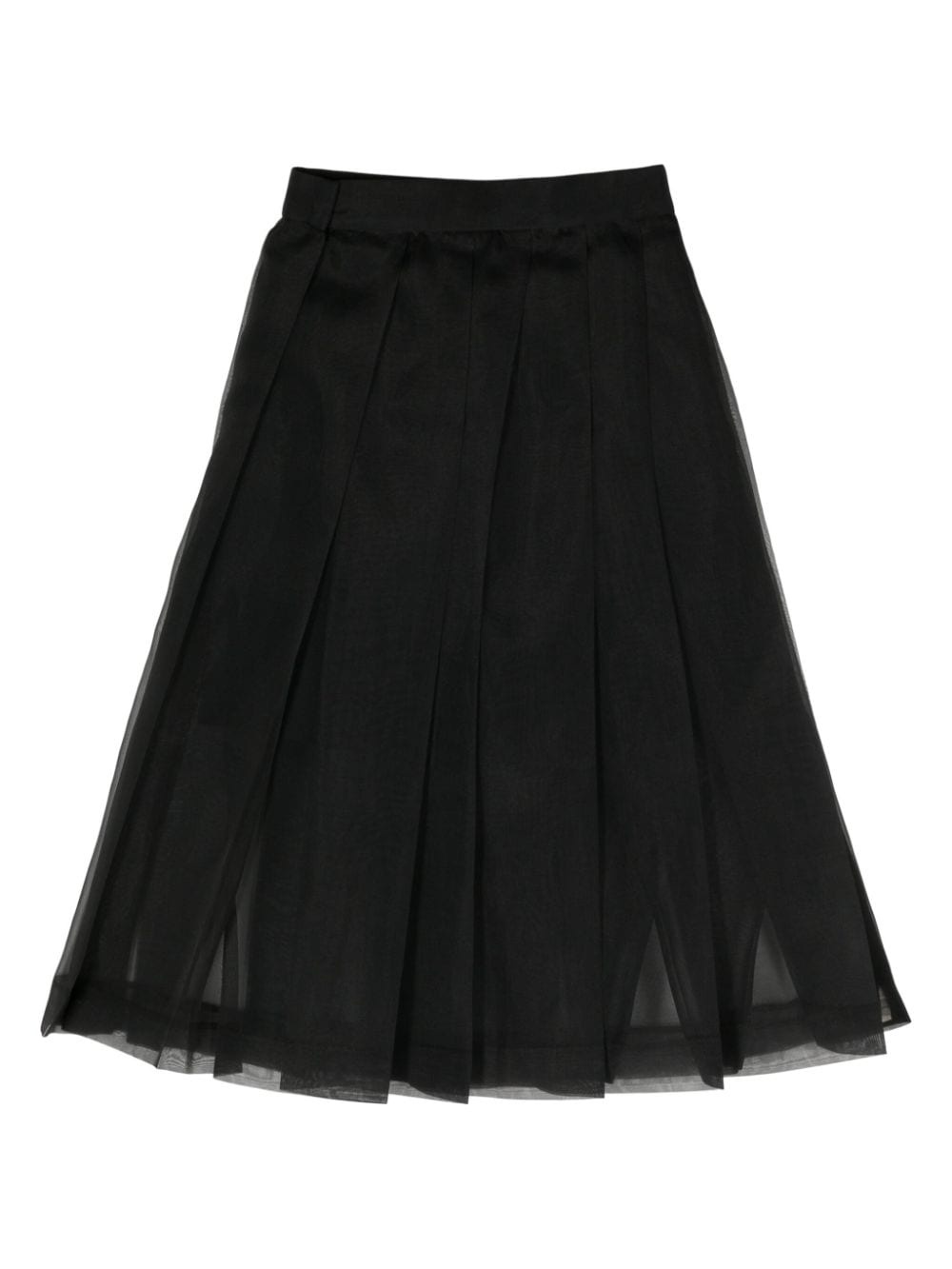 pleated A-line skirt - 2