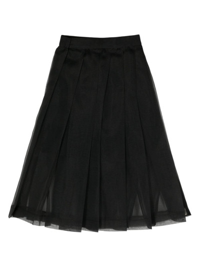 UNDERCOVER pleated A-line skirt outlook