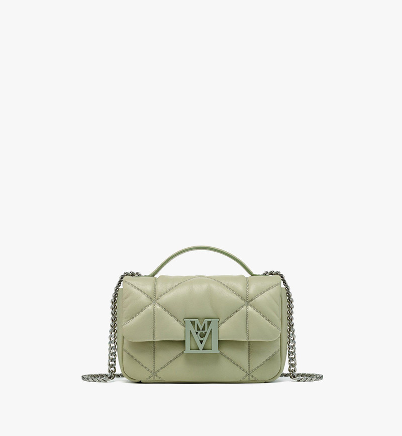 Travia Satchel in Cloud Quilted Leather 1