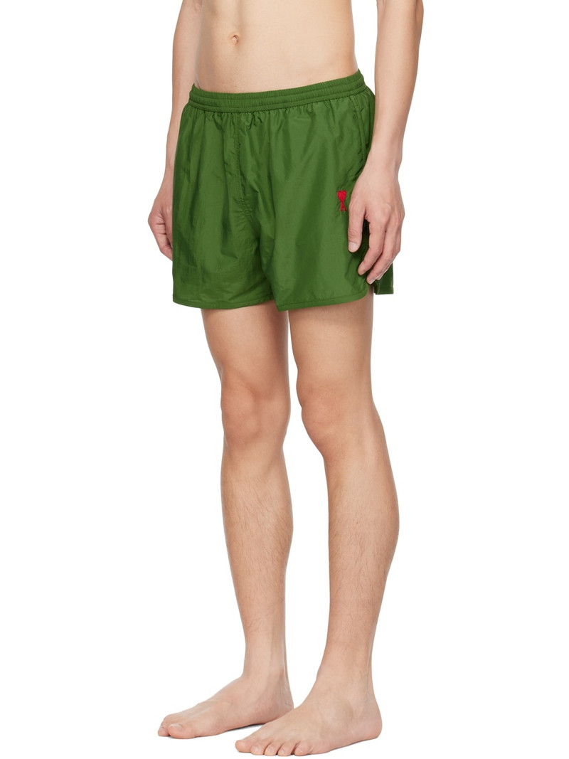 AMI Paris Green Ami de Cœur Swim Shorts outlook