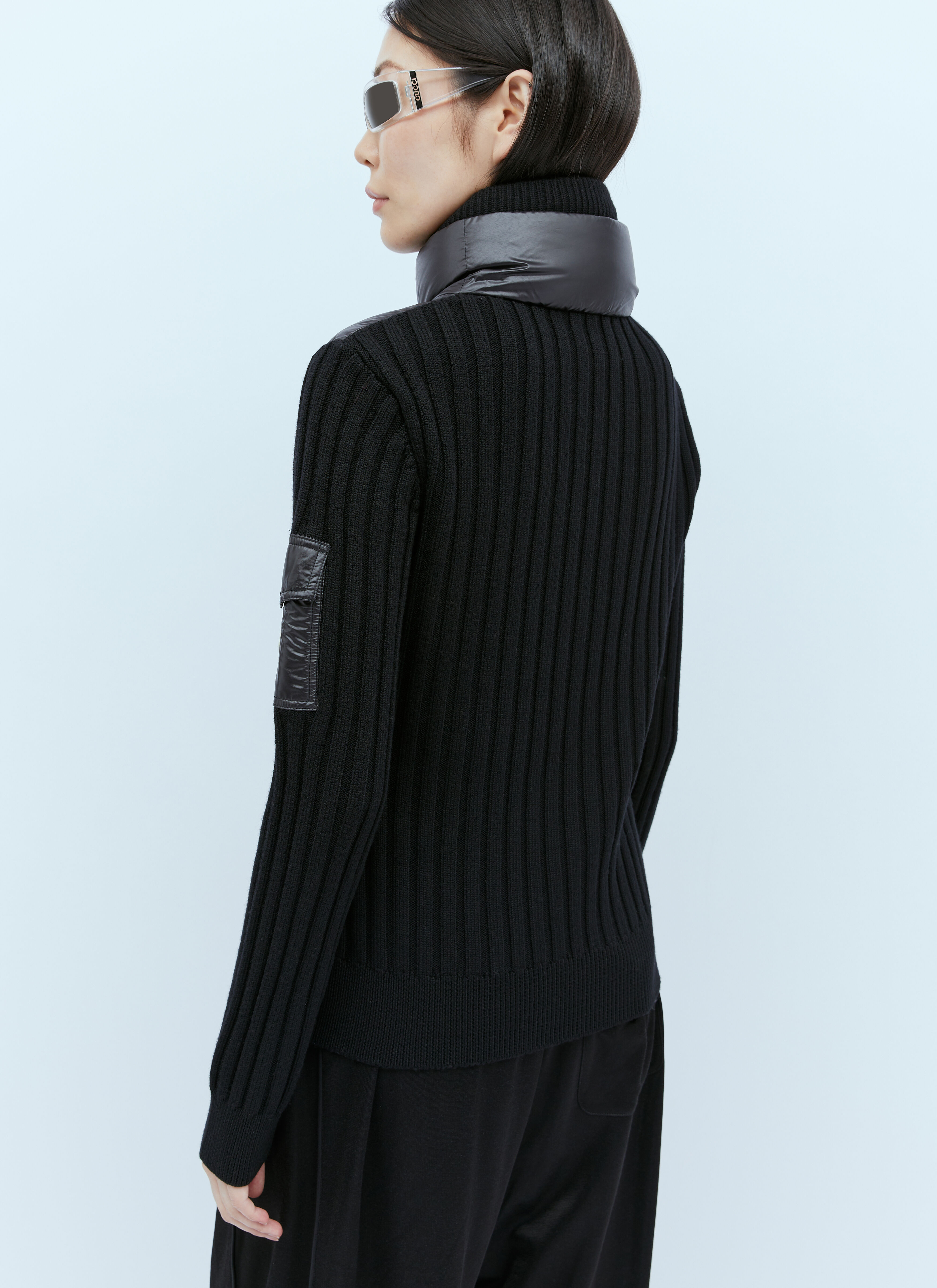 Padded Wool Cardigan - 4