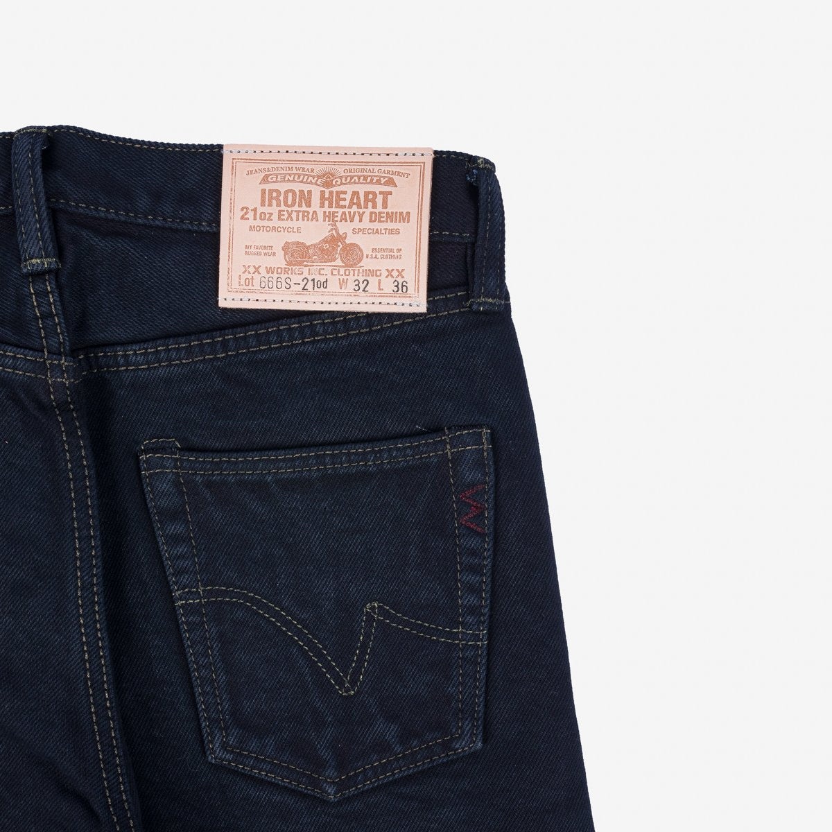 IH-666s-21OD 21oz Selvedge Denim Slim Straight Indigo Overdyed Black - 8