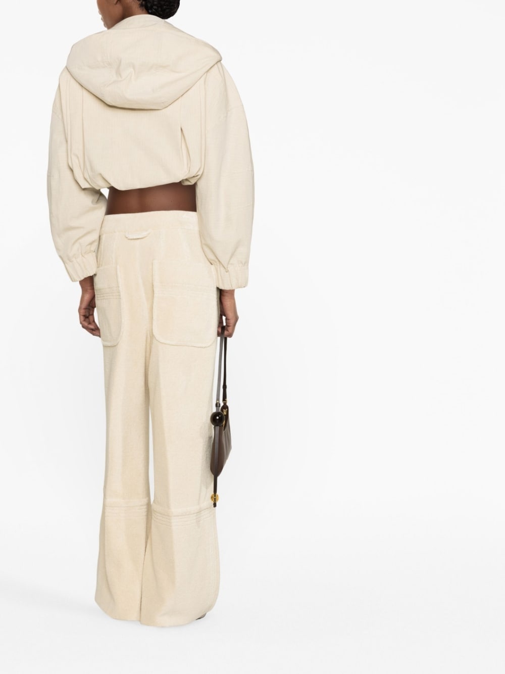 wide-leg flared trousers - 4