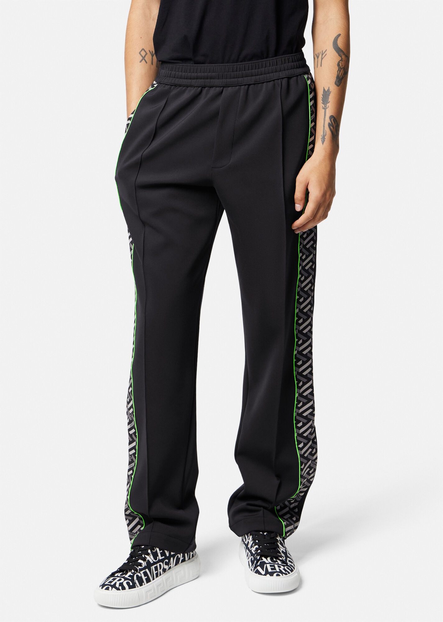 La Greca Nylon Gym Track Pants - 3