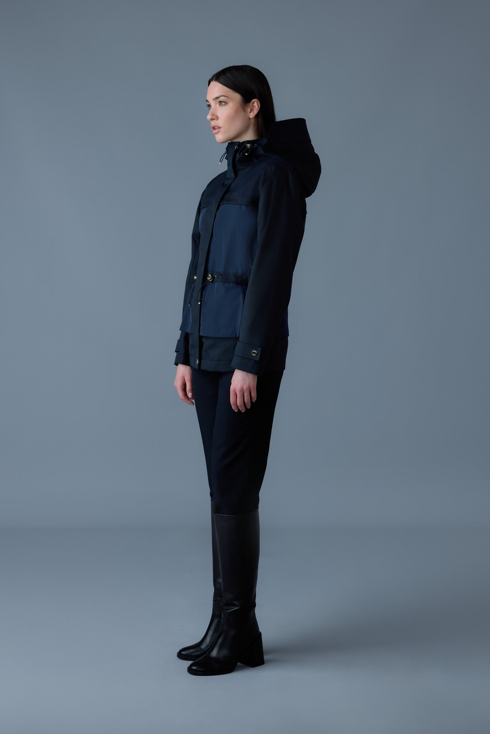 KAORI-LVS Hybrid jacket with peplum detail - 4