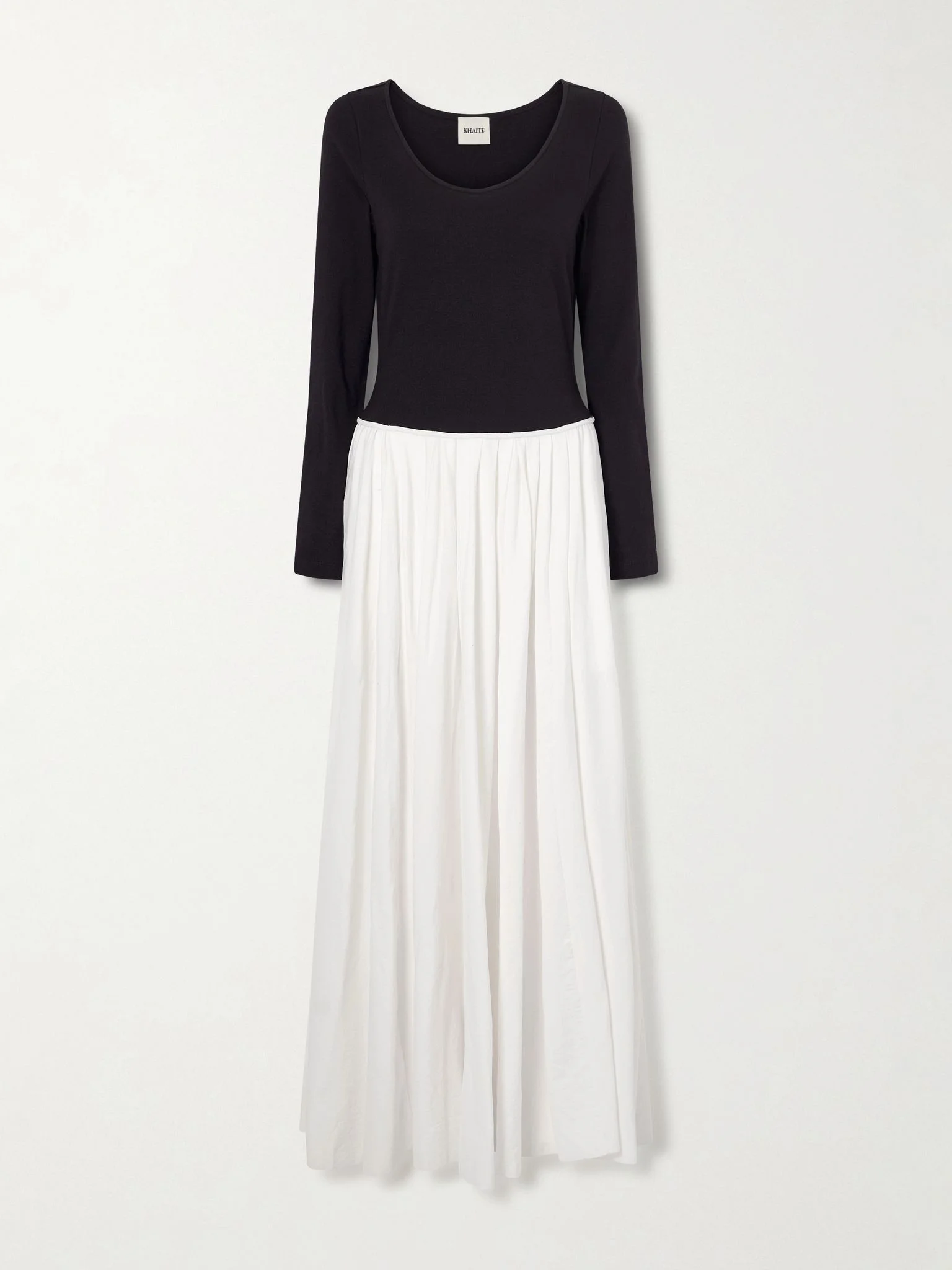 Cotton-jersey midi dress White - 1