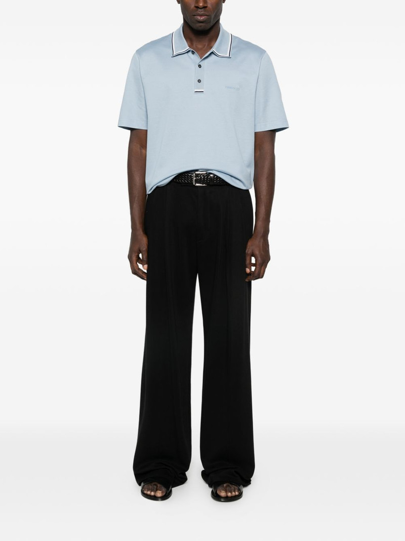 FERRAGAMO cotton detail polo shirt outlook