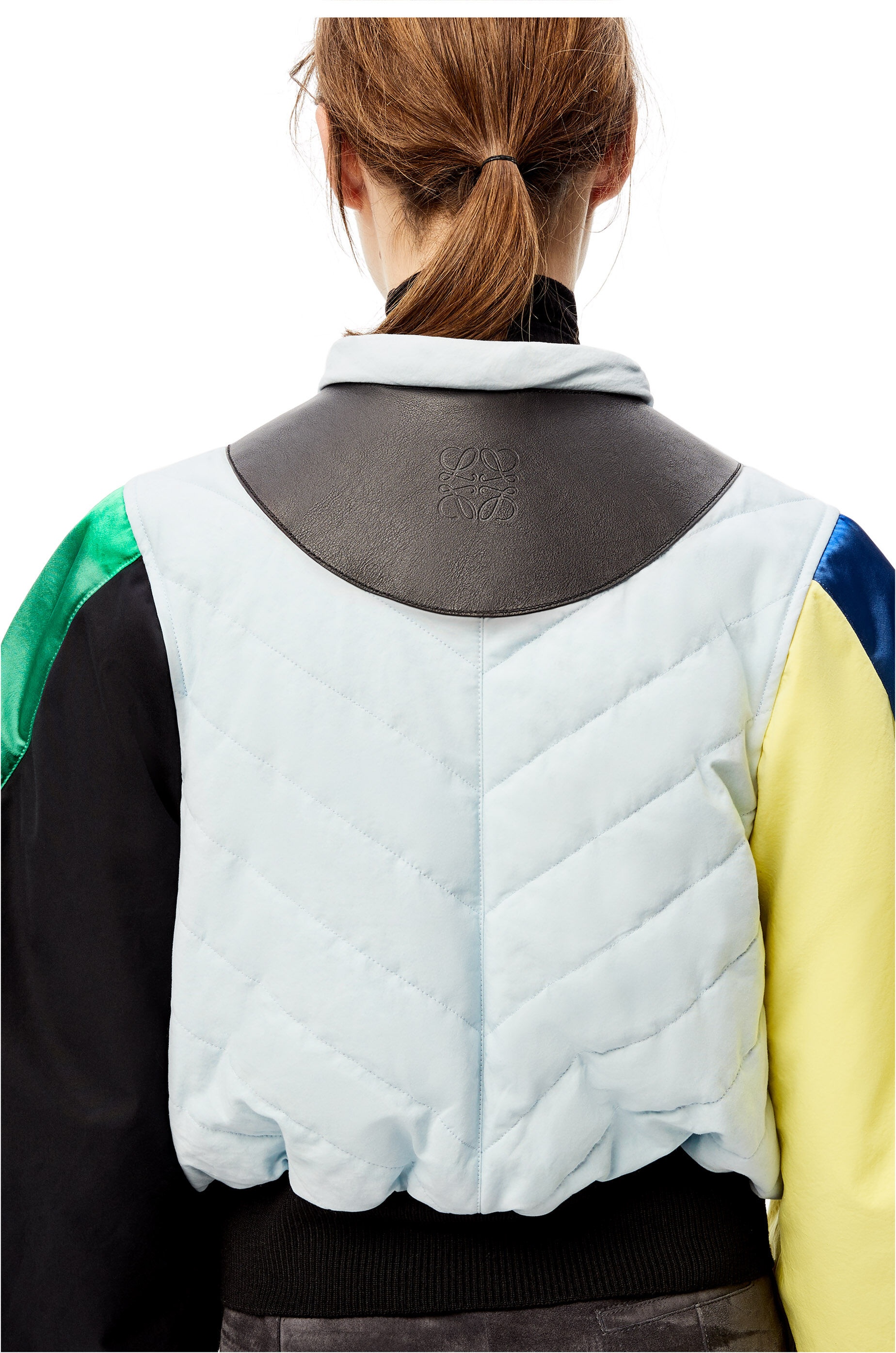 Circular sleeve bomber jacket in cotton - 5