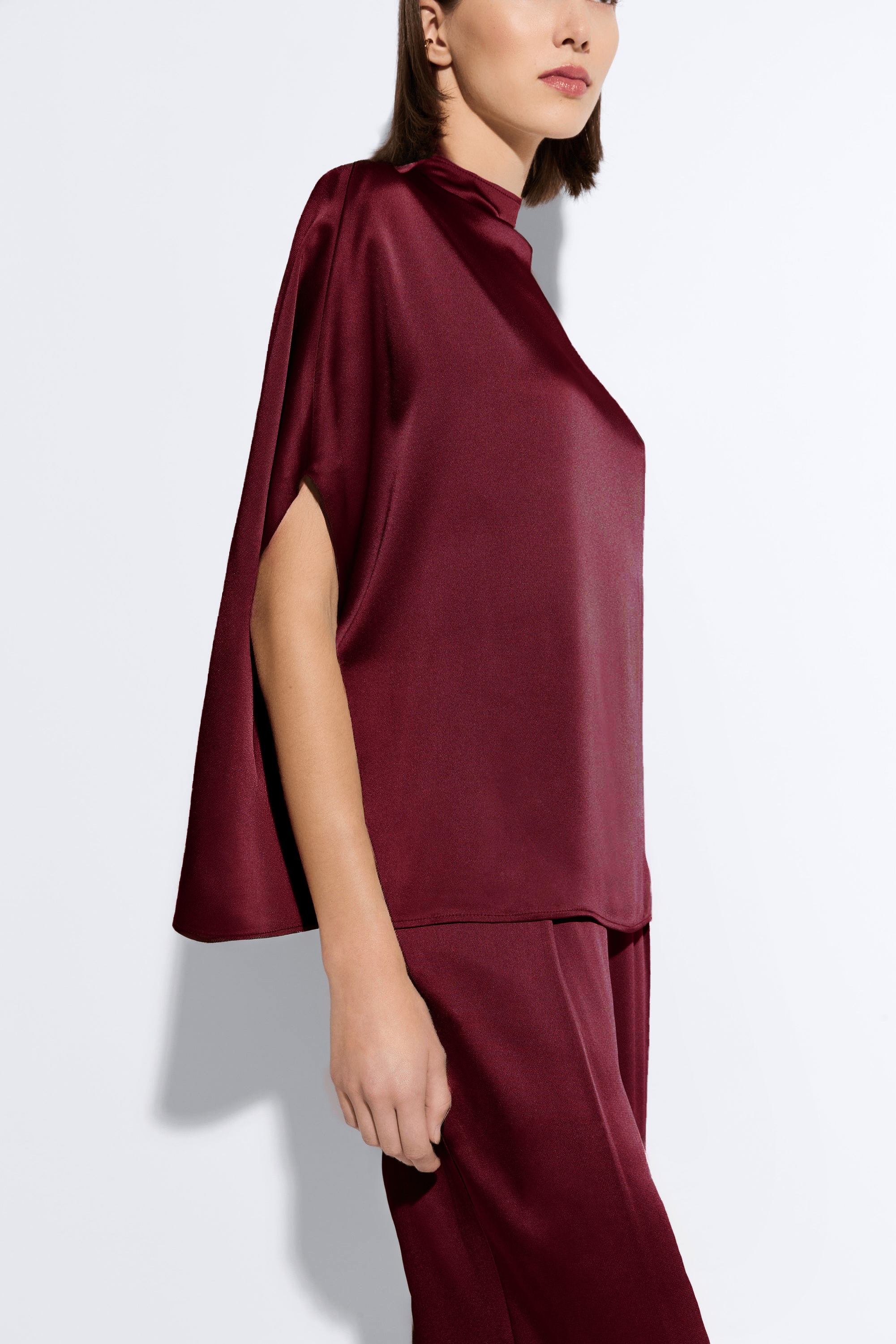 Satin Cape Tee - 4