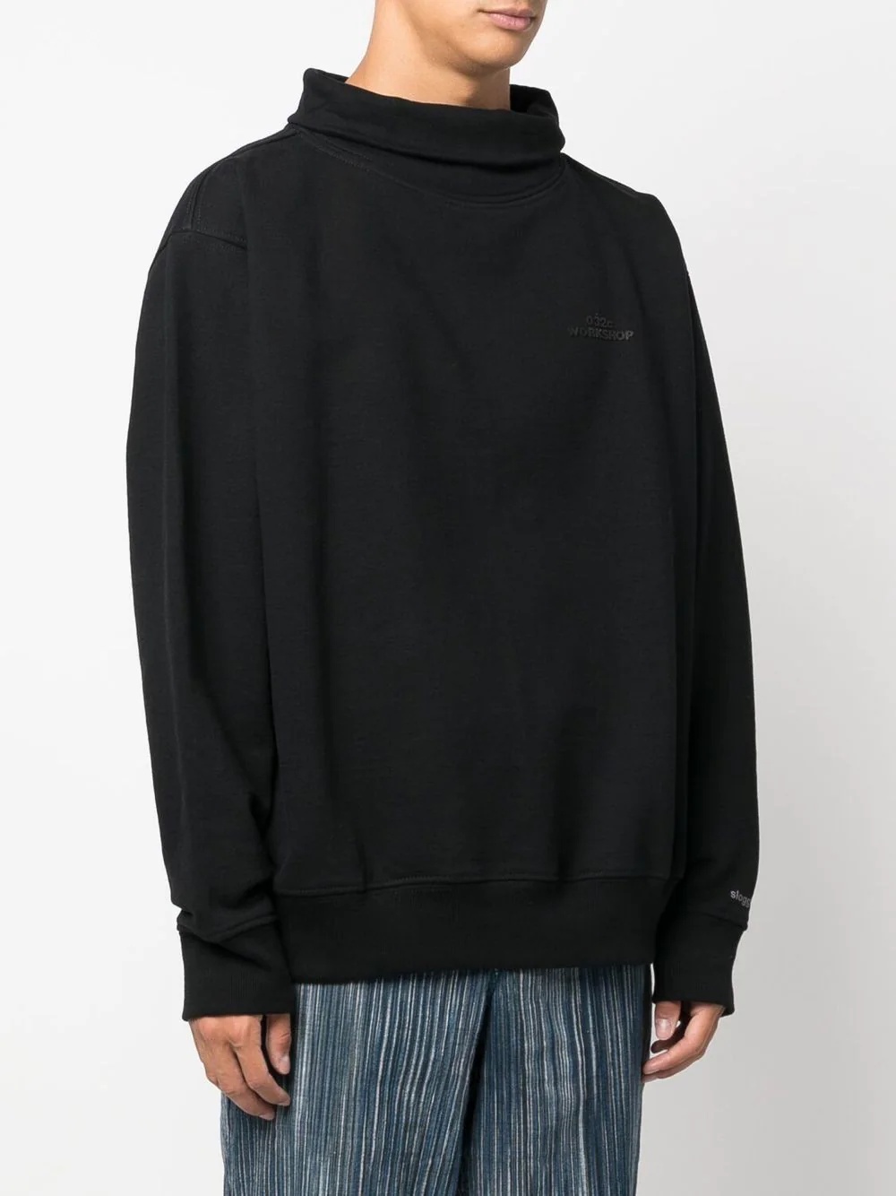 roll-neck logo-print sweatshirt - 3