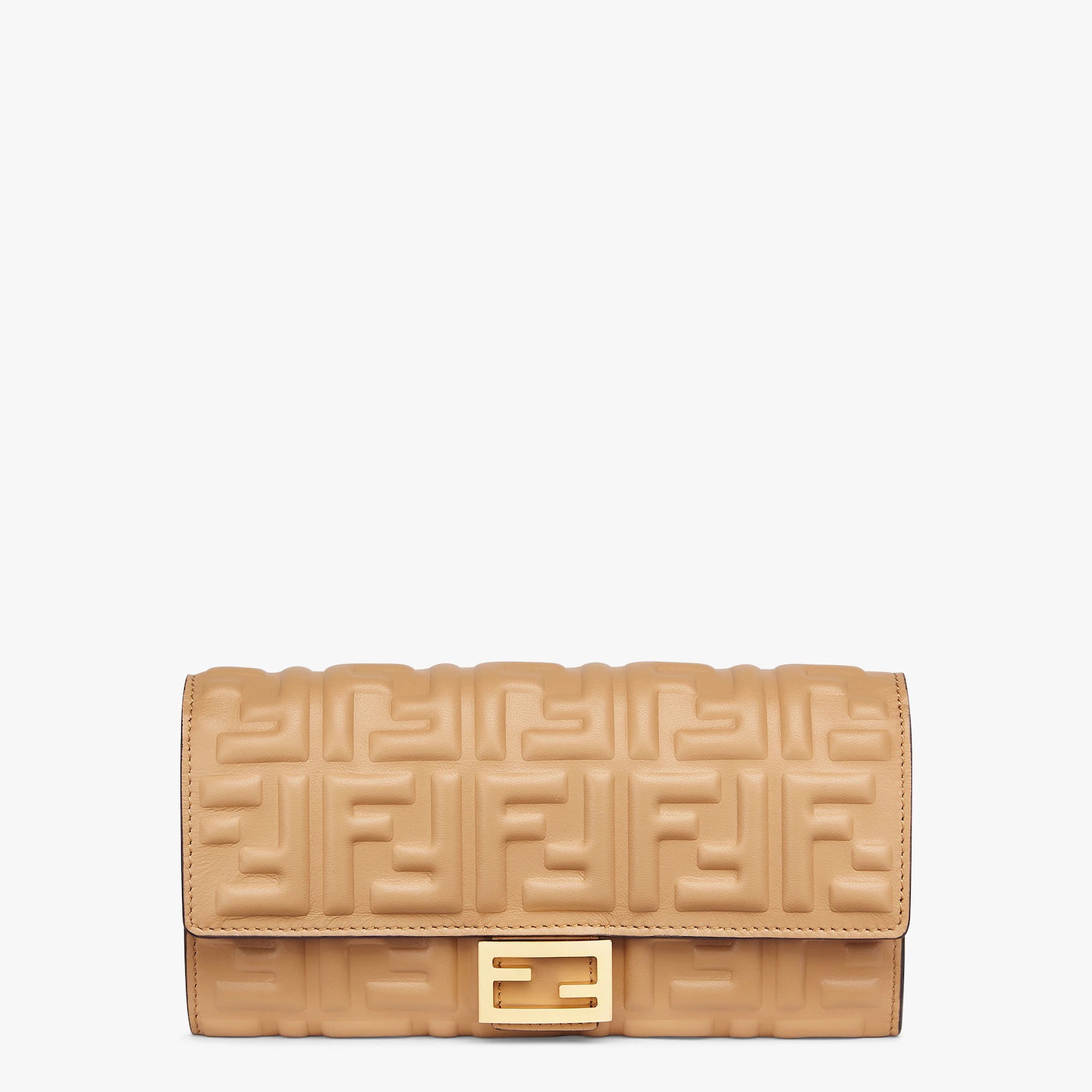 Beige nappa leather wallet - 1