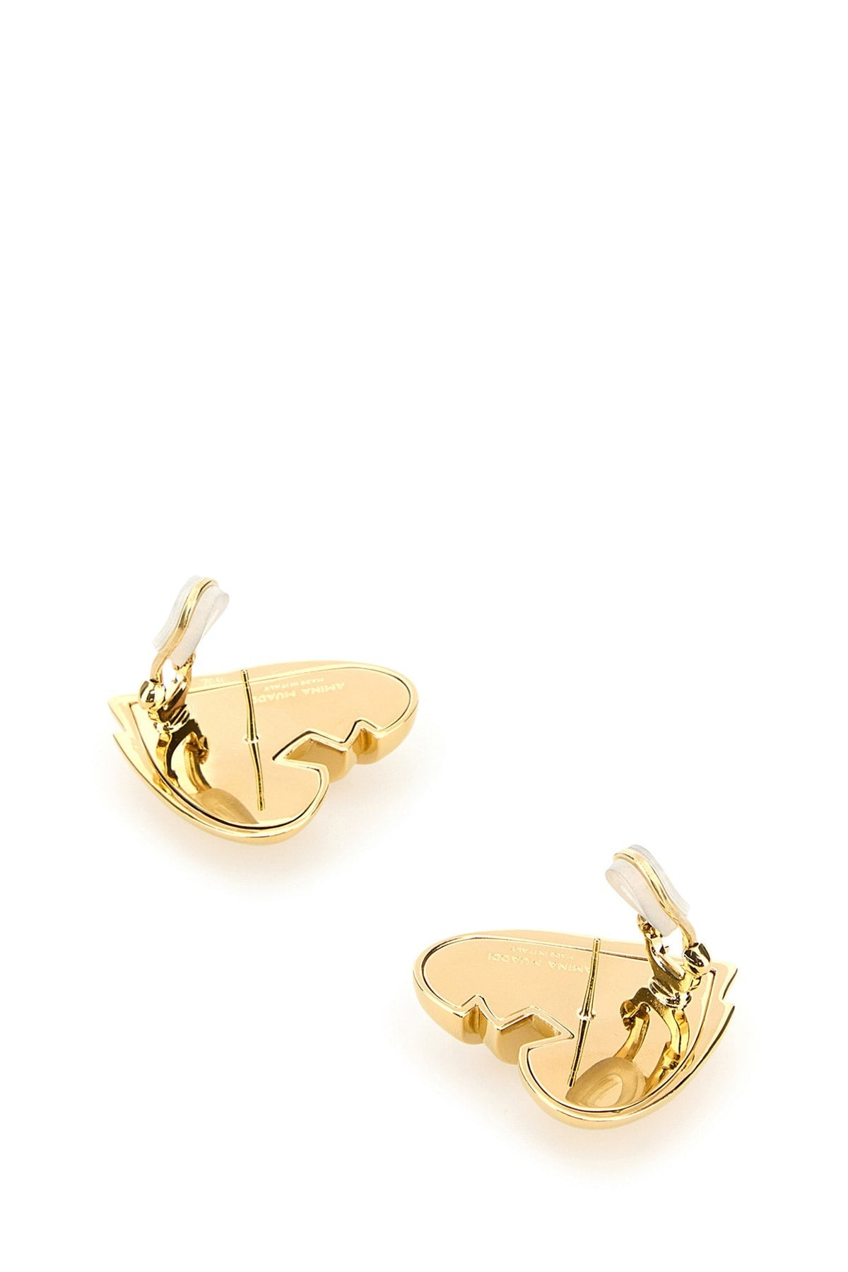 Amina Muaddi Women Heartbreaker Earring Gold Base - 3