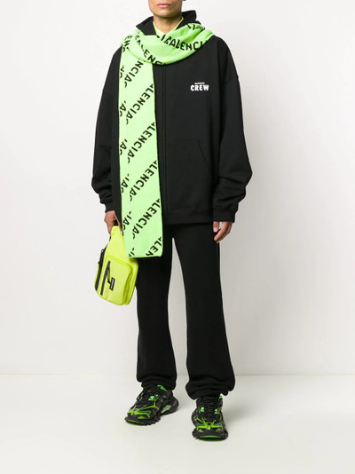 BALENCIAGA logo-print oversize hooodie outlook