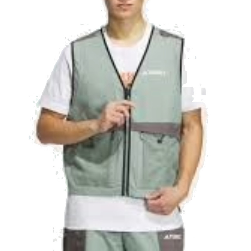 adidas adidas Utility Looking Vest Asia Sizing 'Olive Green' IN2224 outlook