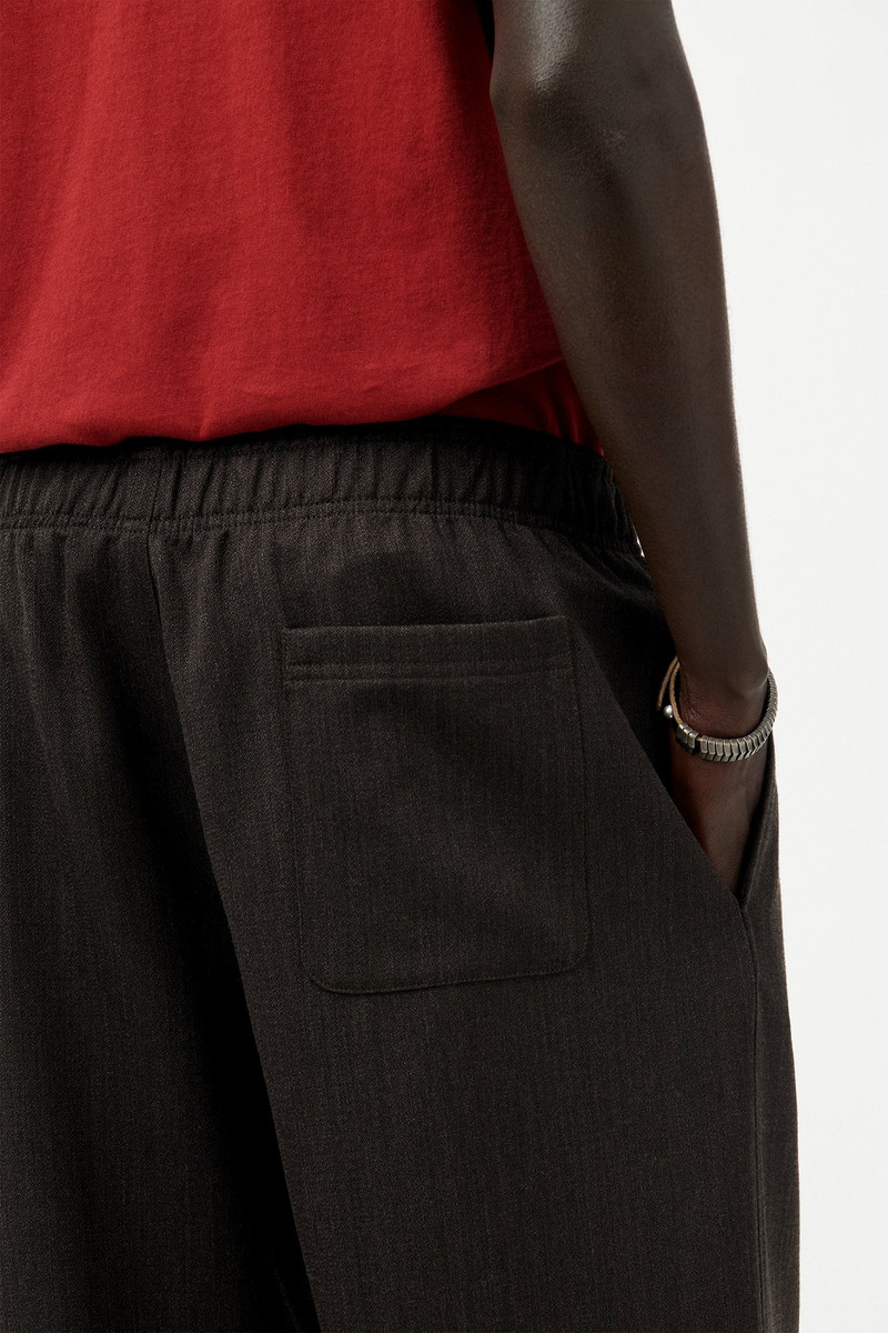 Leisure Trouser Havana Brown Chain Wool 6