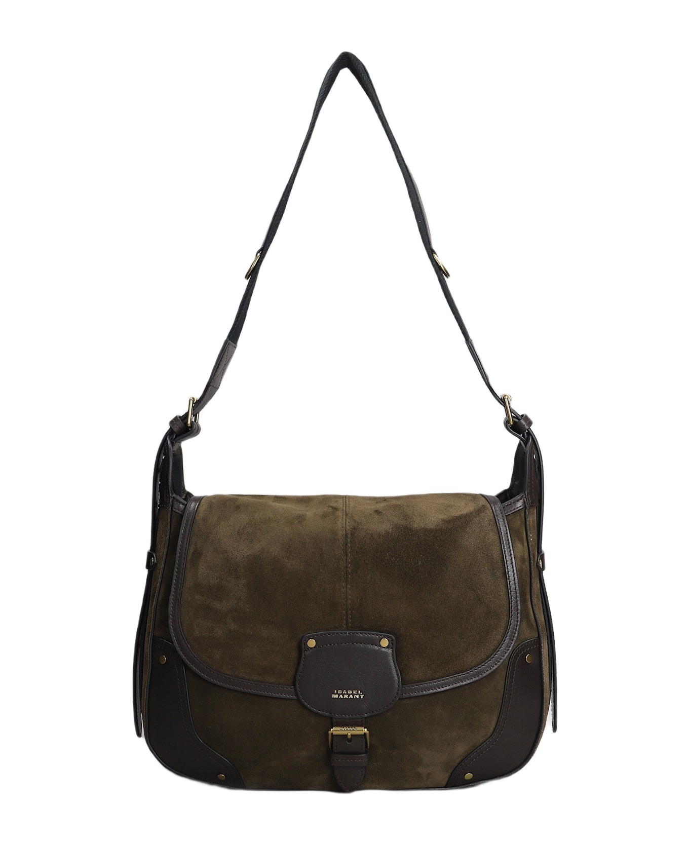 Sierra Shoulder Shoulder Bag In Brown Suede - 1