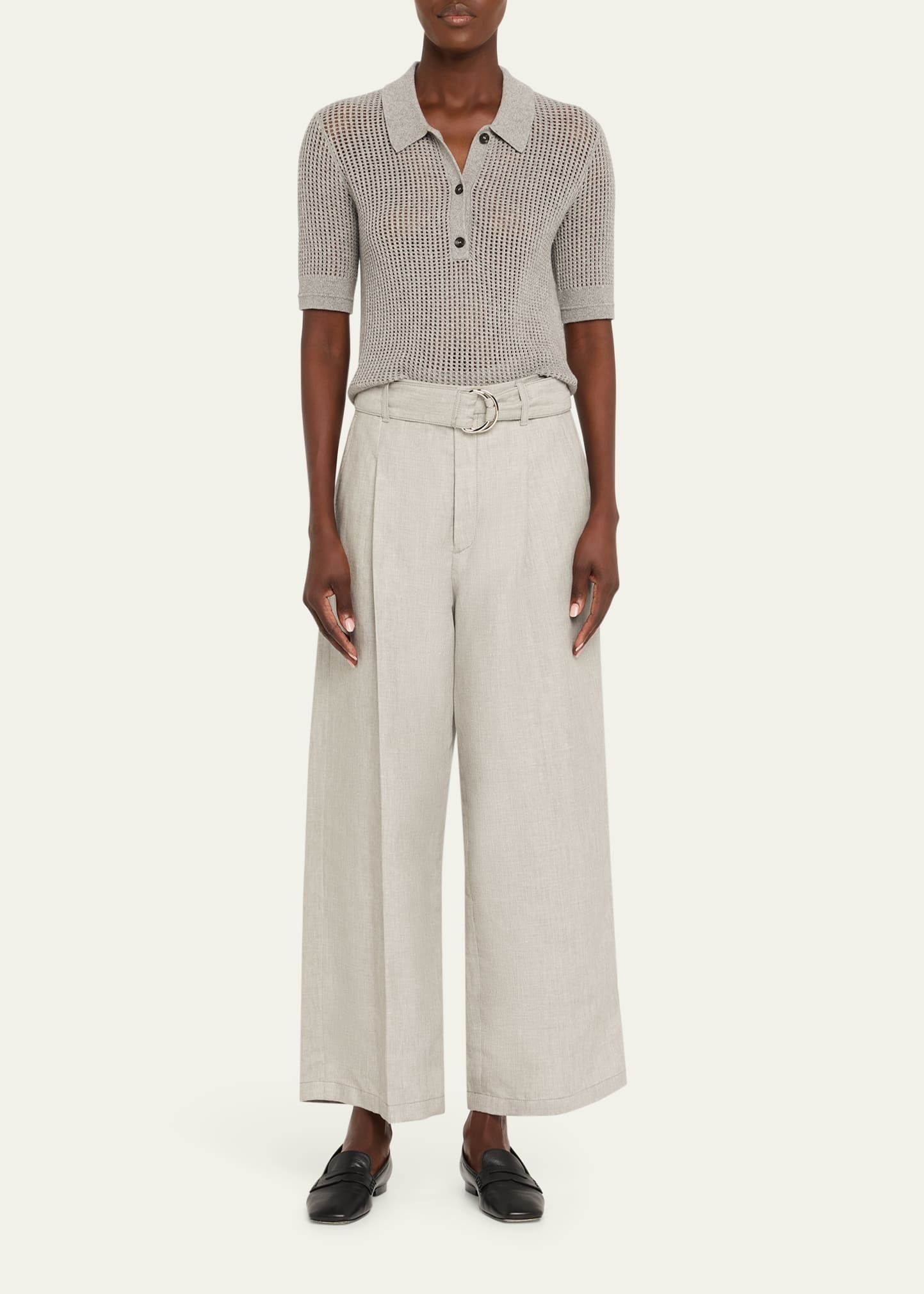 Shrunken Mesh Polo - 2