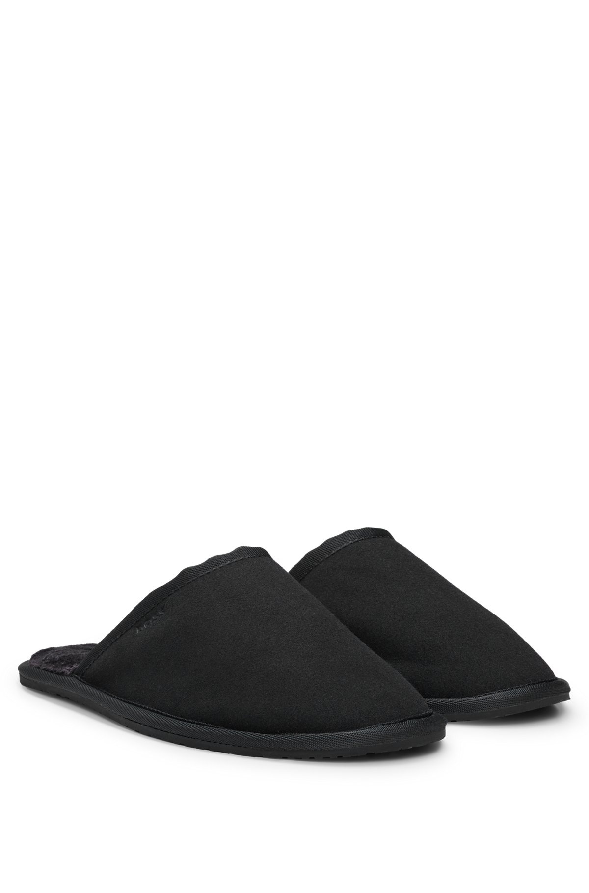 FAUX-SUEDE SLIPPERS WITH RUBBER SOLE - 2