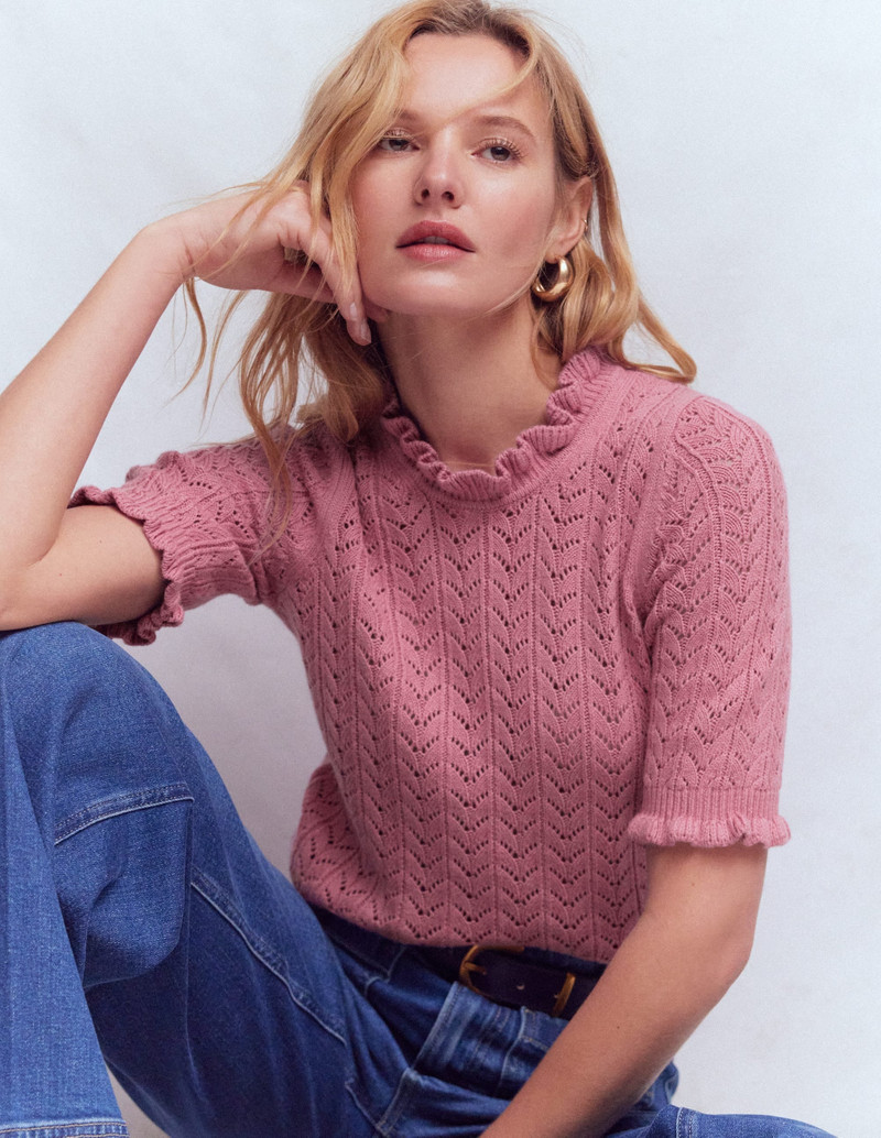 Eloise Frill T-Shirt-Spring Blossom Pink 5