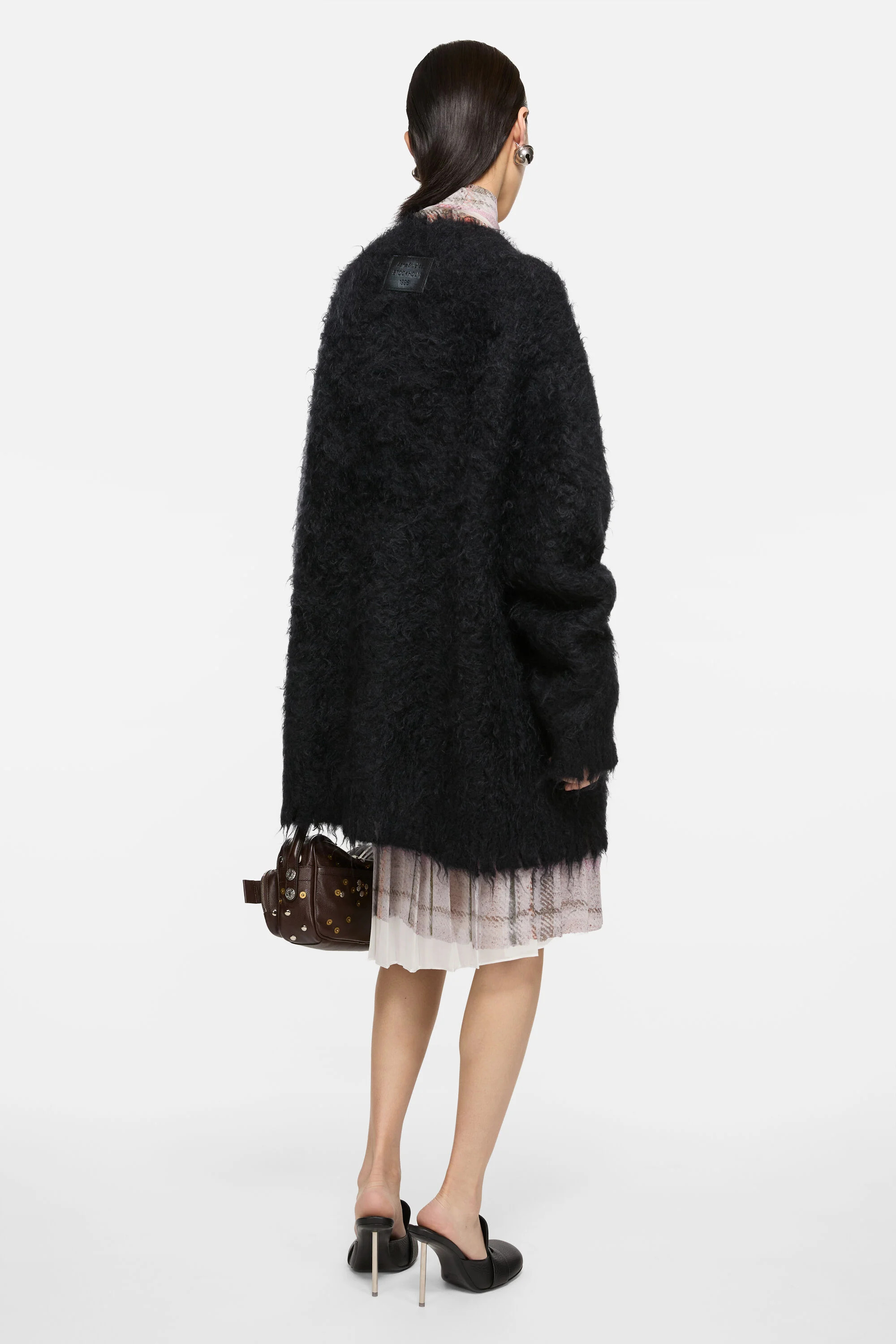 Wool cardigan - Black - 3