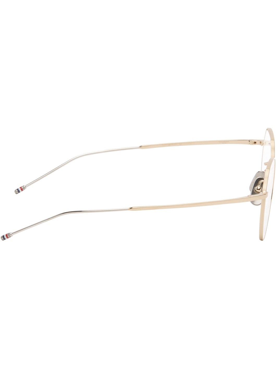 Gold Titanium Round Glasses - 2