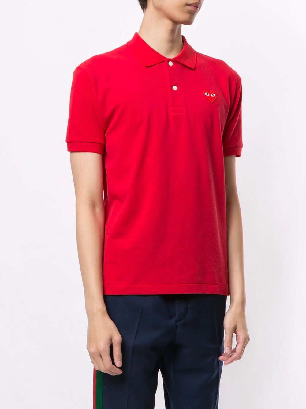 embroidered logo polo shirt - 3