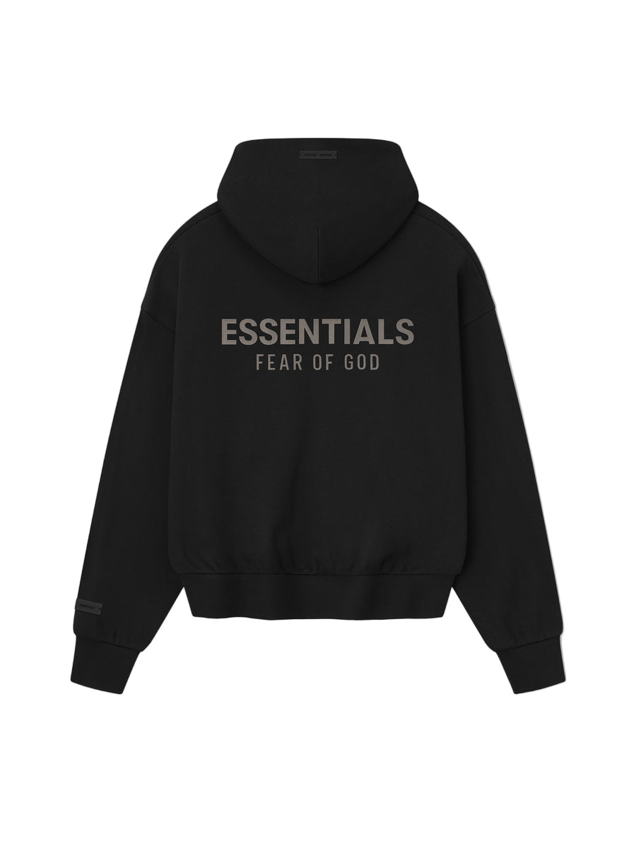 CLASSIC FULL ZIP HOODIE (JET BLACK) - 2