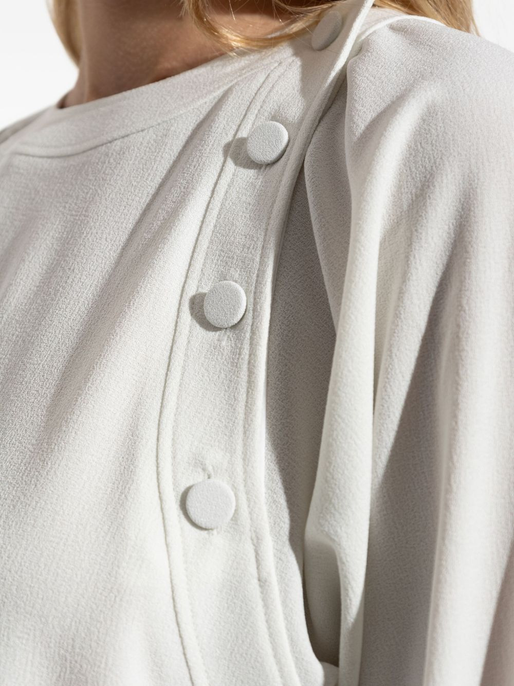 button-detail raglan-sleeves blouse - 5