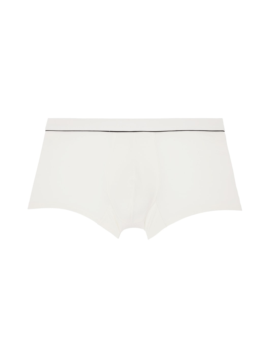 White Piping Boxer Briefs - 1