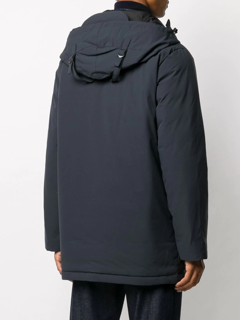 hooded padded down jacket - 4