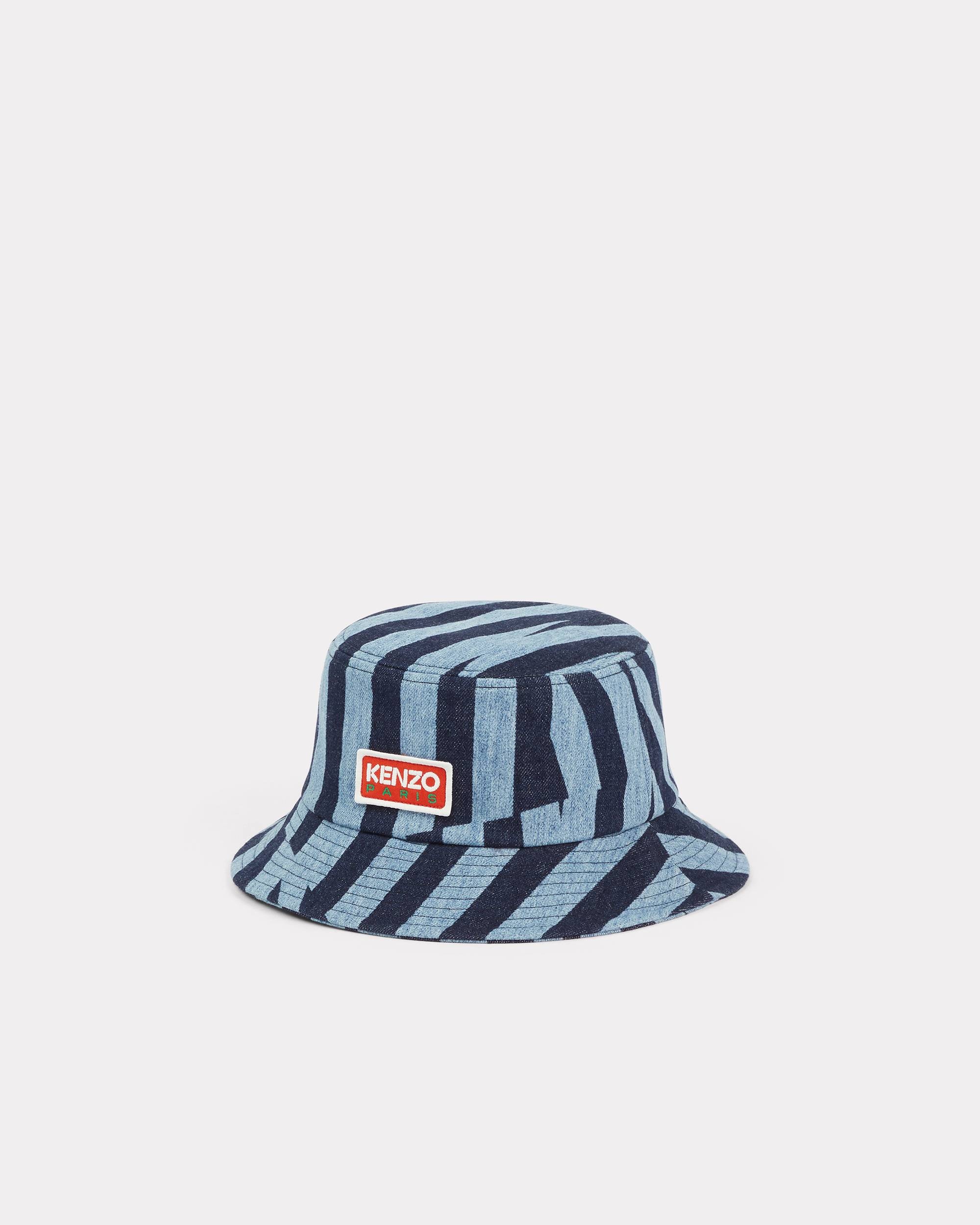 'KENZO Dazzle Stripe' denim bucket hat - 1