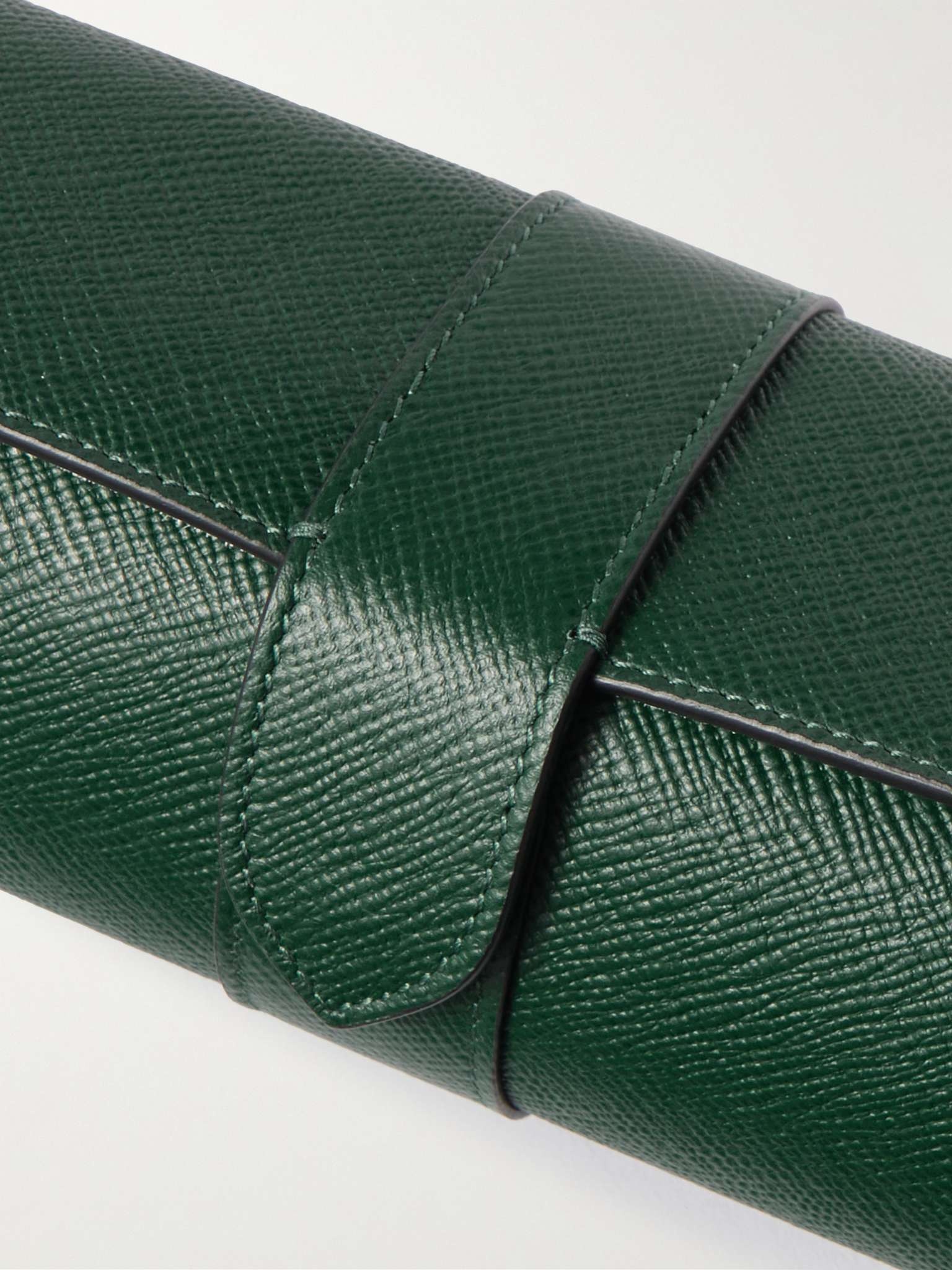 Panama Cross-Grain Leather Watch Roll - 4