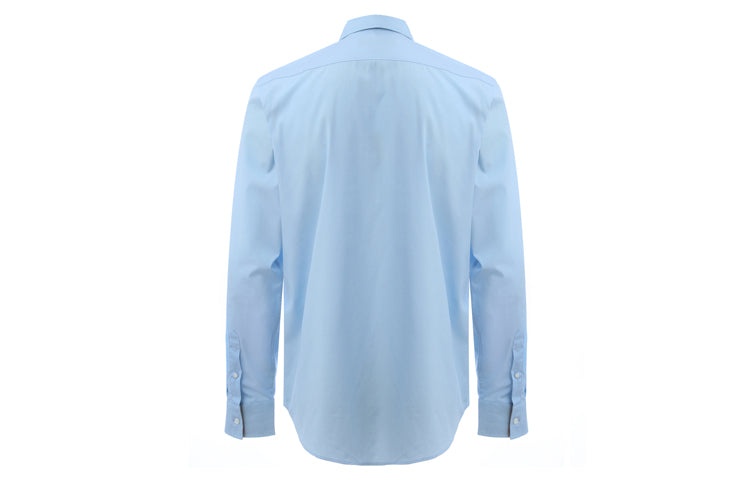 Men's Burberry Cotton Classic Long Sleeves Shirt Blue 39911601 - 3