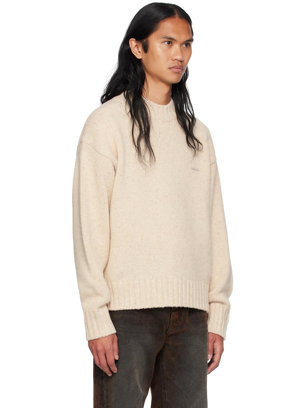 Beige Chunky Sweater - 2