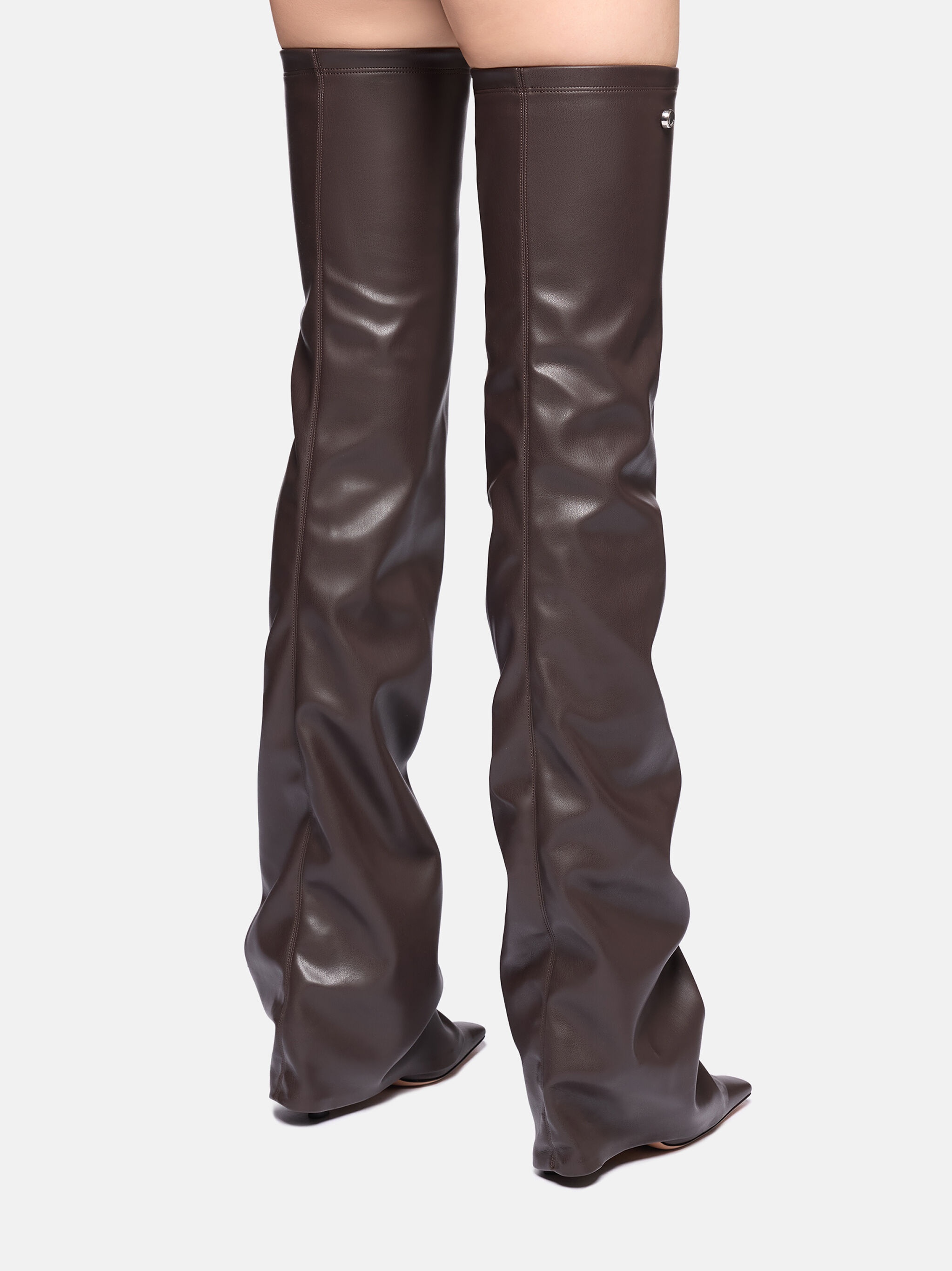 ''ROBIN OTK'' THIGH HIGH BROWN - 4