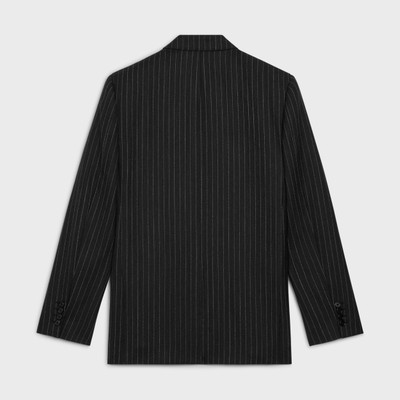 CELINE RECTANGLE JACKET IN STRIPED WOOL FABRIC outlook