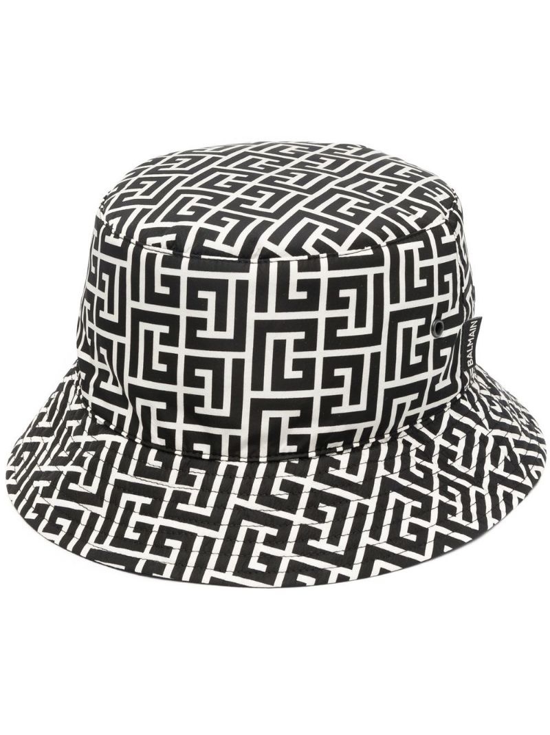monogram-print bucket hat - 1