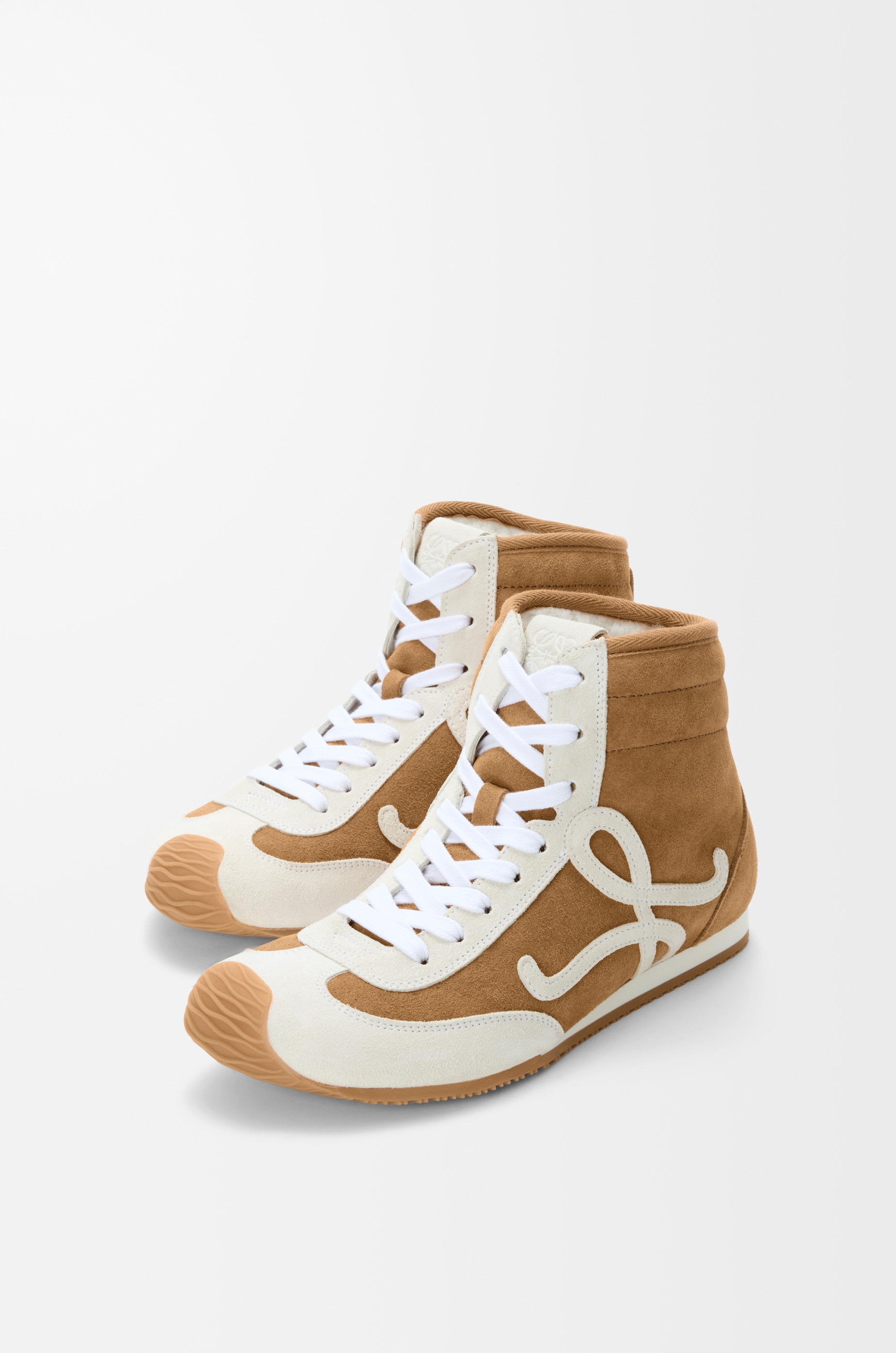 Ballet Runner 2.0 high-top in suede and shearling - 2